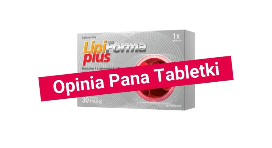 Opakowanie LipoForma Plus z monakoliną K. Czy monakolina skutki uboczne są powodem do obaw?
