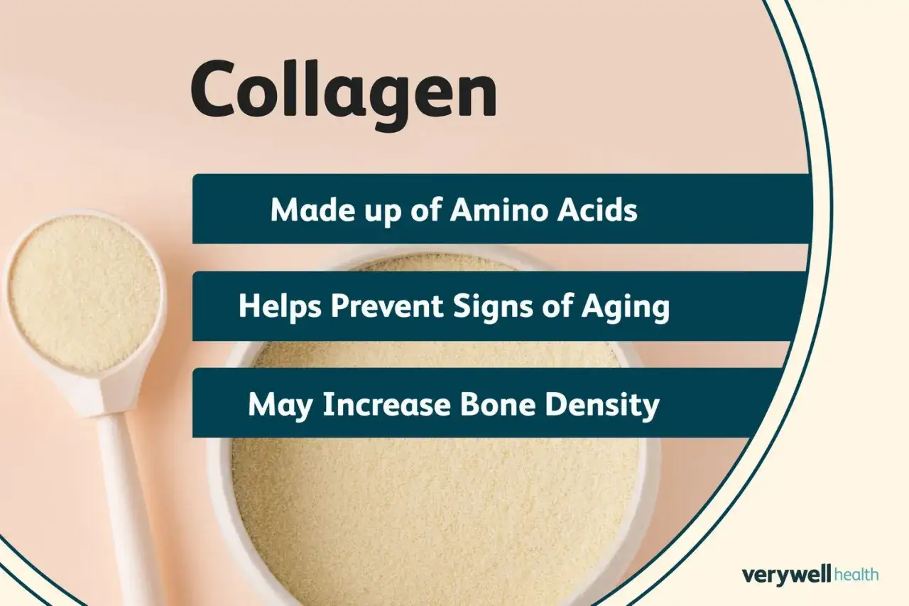 Proszek kolagenowy, składający się z aminokwasów, pomaga zapobiegać oznakom starzenia i może zwiększać gęstość kości. Premium Collagen 5000.