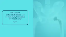 Zalecenia po endoprotezie biodra. Unikaj uszkodzenia nerwu, by bezpiecznie wrócić do formy. Widok endoprotezy biodra.