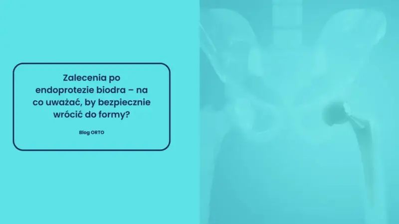 Zalecenia po endoprotezie biodra. Unikaj uszkodzenia nerwu, by bezpiecznie wrócić do formy. Widok endoprotezy biodra.